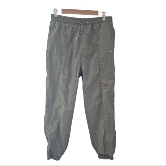 Wilo the Label Jogger Pants Sz L Comfortable Elastic Waistband Olive Green - Picture 1 of 15